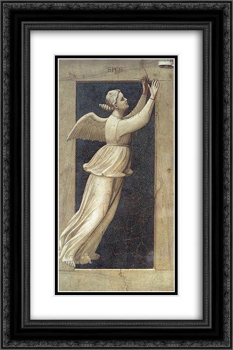 Hope 16x24 Black Ornate Wood Framed Art Print Poster with Double Matting by Giotto