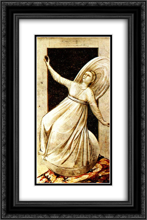 Inconstancy 16x24 Black Ornate Wood Framed Art Print Poster with Double Matting by Giotto