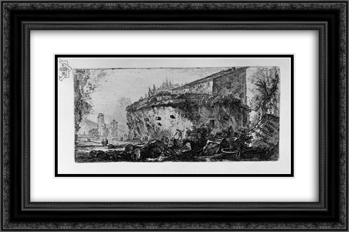 Senators today said Bridge Broken Bridge 24x16 Black Ornate Wood Framed Art Print Poster with Double Matting by Piranesi, Giovanni Battista