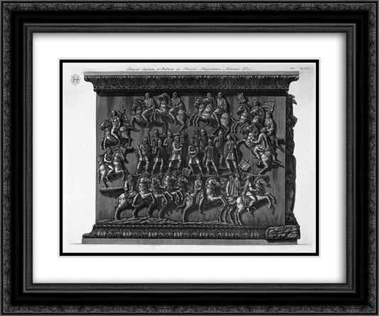 The basis of the same pedestal 24x20 Black Ornate Wood Framed Art Print Poster with Double Matting by Piranesi, Giovanni Battista