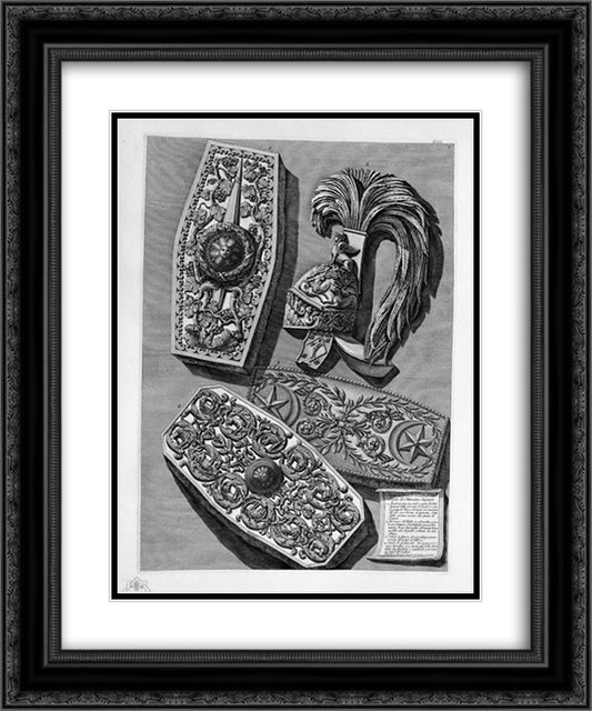 Title page 20x24 Black Ornate Wood Framed Art Print Poster with Double Matting by Piranesi, Giovanni Battista