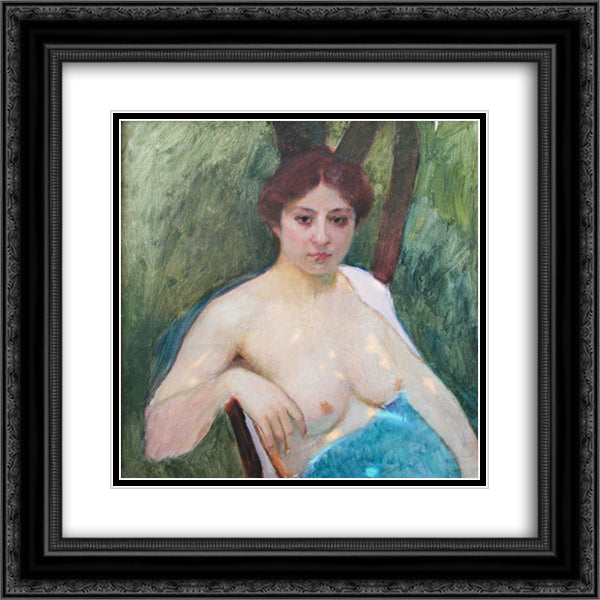Morning 20x20 Black Ornate Wood Framed Art Print Poster with Double Matting by Grigoriy, Goldstein