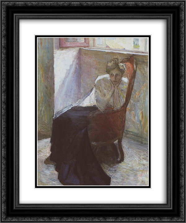 Nostalgia 20x24 Black Ornate Wood Framed Art Print Poster with Double Matting by Grigoriy, Goldstein