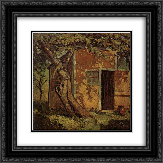 The Tree 20x20 Black Ornate Wood Framed Art Print Poster with Double Matting by Wood, Grant