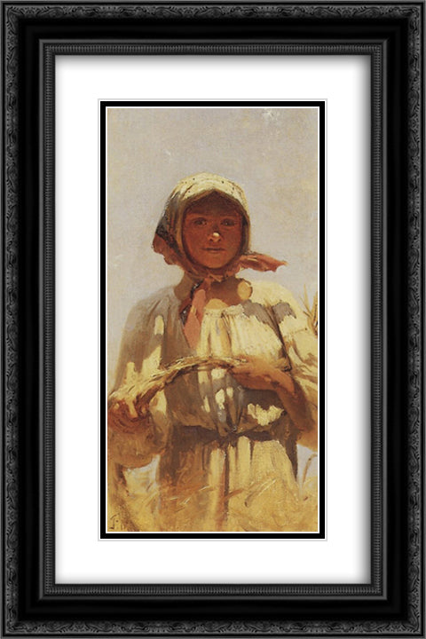 Reaper 16x24 Black Ornate Wood Framed Art Print Poster with Double Matting by Myasoyedov, Grigoriy