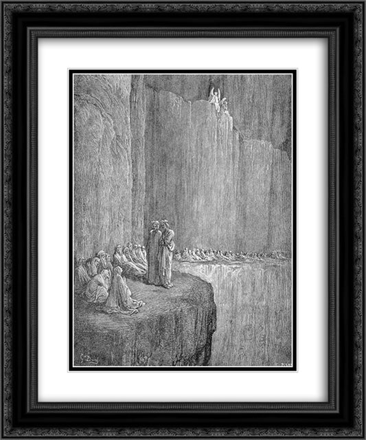 Sapia 20x24 Black Ornate Wood Framed Art Print Poster with Double Matting by Dore, Gustave