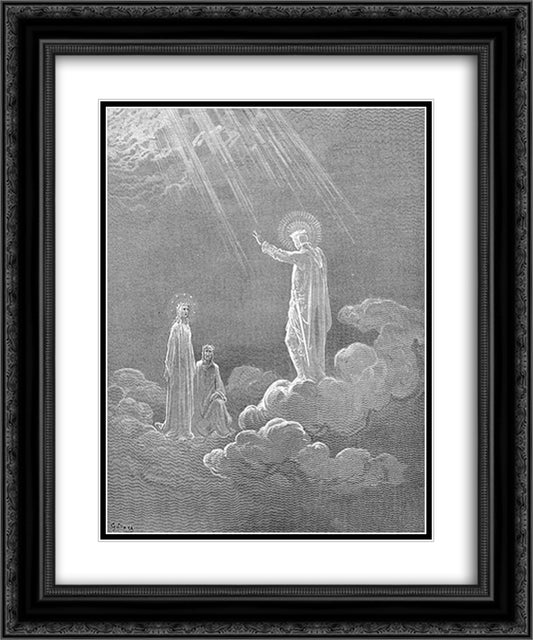 Venus - Charles Martel 20x24 Black Ornate Wood Framed Art Print Poster with Double Matting by Dore, Gustave