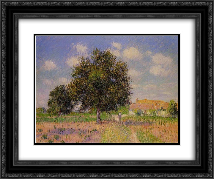 No title 24x20 Black Ornate Wood Framed Art Print Poster with Double Matting by Loiseau, Gustave