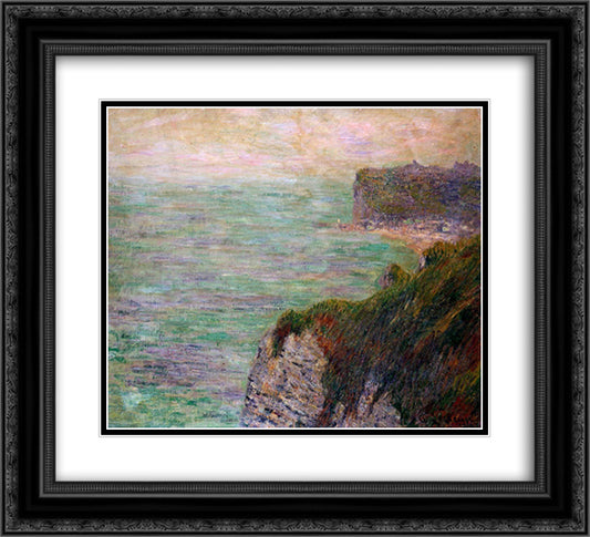 Shadows on the Sea 22x20 Black Ornate Wood Framed Art Print Poster with Double Matting by Loiseau, Gustave