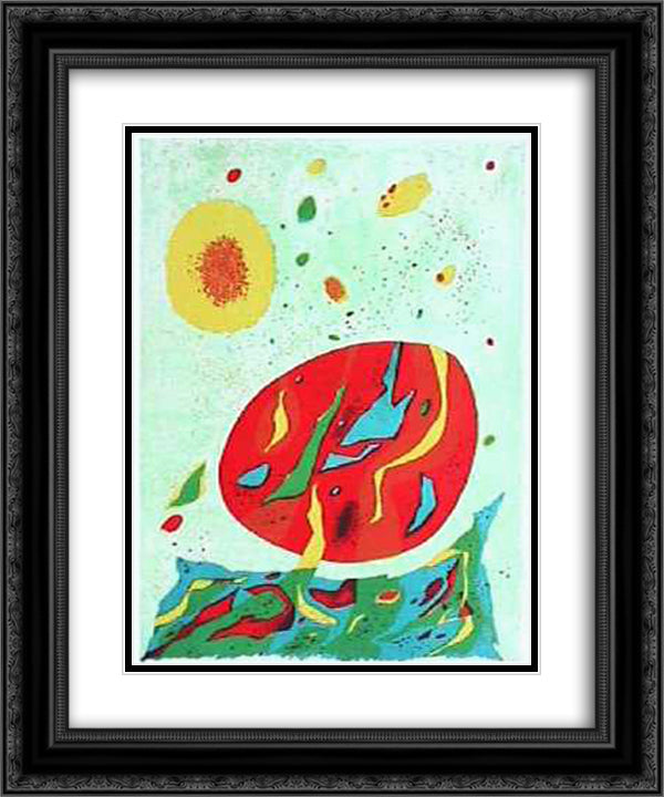 Printemps 20x24 Black Ornate Wood Framed Art Print Poster with Double Matting by Singier, Gustave