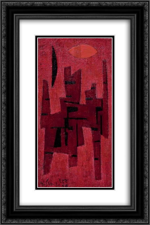 Ville toride 16x24 Black Ornate Wood Framed Art Print Poster with Double Matting by Singier, Gustave