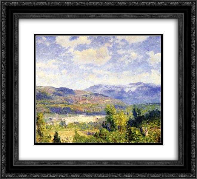 Arroyo Seco 22x20 Black Ornate Wood Framed Art Print Poster with Double Matting by Rose, Guy