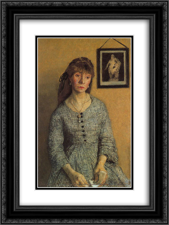 Chloe Boughton Leigh 18x24 Black Ornate Wood Framed Art Print Poster with Double Matting by John, Gwen