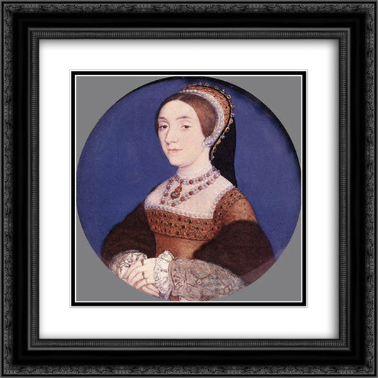 Portrait of an Unknown Lady 20x20 Black Ornate Wood Framed Art Print Poster with Double Matting by Baldung, Hans