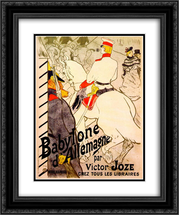 Babylon German by Victor Joze 20x24 Black Ornate Wood Framed Art Print Poster with Double Matting by Toulouse Lautrec, Henri de