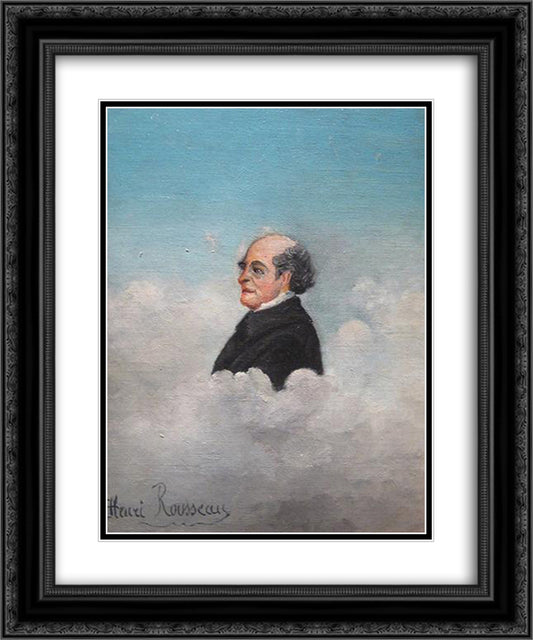 Portrait du pere del`artiste 20x24 Black Ornate Wood Framed Art Print Poster with Double Matting by Rousseau, Henri