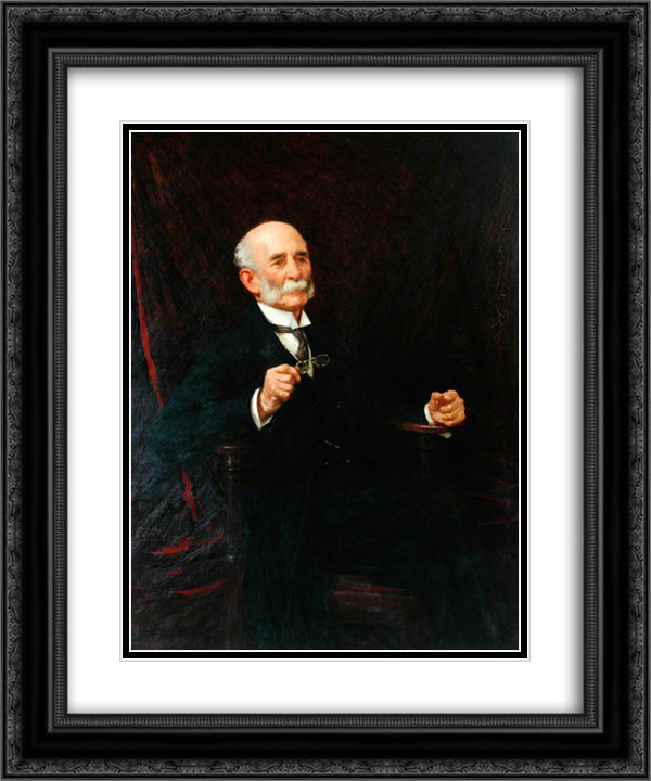 John Maddocks 20x24 Black Ornate Wood Framed Art Print Poster with Double Matting by La Thangue, Henry Herbert