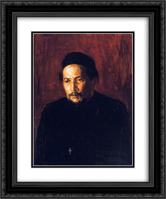 Bishop Benjamin Tucker Tanner 20x24 Black Ornate Wood Framed Art Print Poster with Double Matting by Tanner, Henry Ossawa