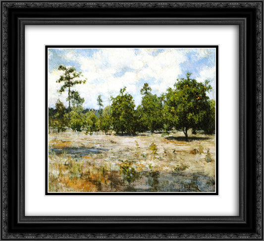 Florida 22x20 Black Ornate Wood Framed Art Print Poster with Double Matting by Tanner, Henry Ossawa