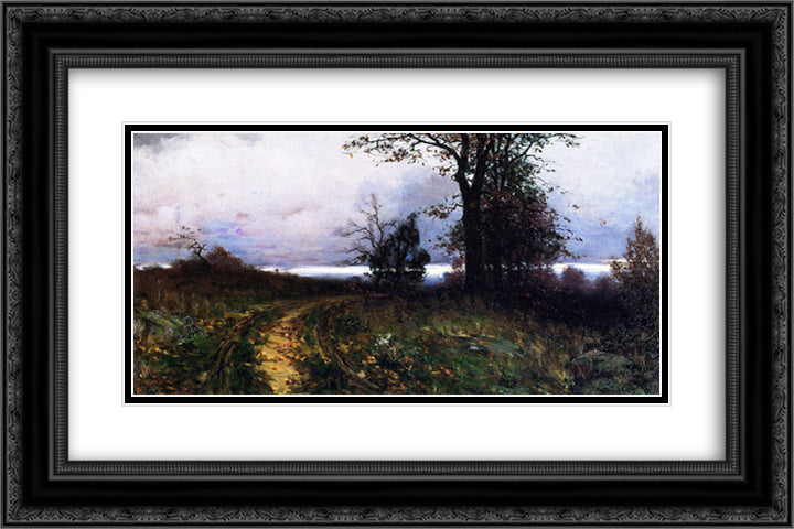 Georgia Landscape 24x16 Black Ornate Wood Framed Art Print Poster with Double Matting by Tanner, Henry Ossawa