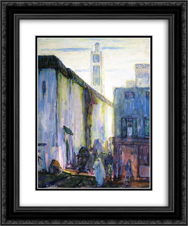 In Constantine 20x24 Black Ornate Wood Framed Art Print Poster with Double Matting by Tanner, Henry Ossawa