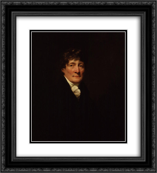 Henry Mackenzie 20x22 Black Ornate Wood Framed Art Print Poster with Double Matting by Raeburn, Henry