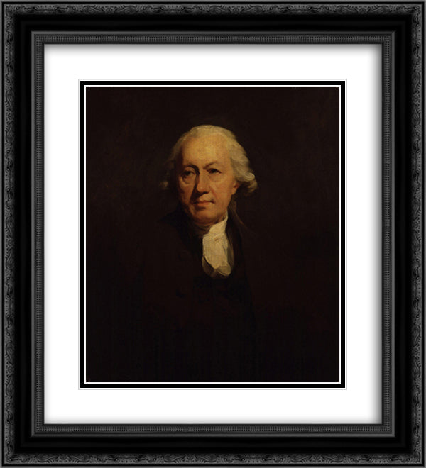 John Home 20x22 Black Ornate Wood Framed Art Print Poster with Double Matting by Raeburn, Henry