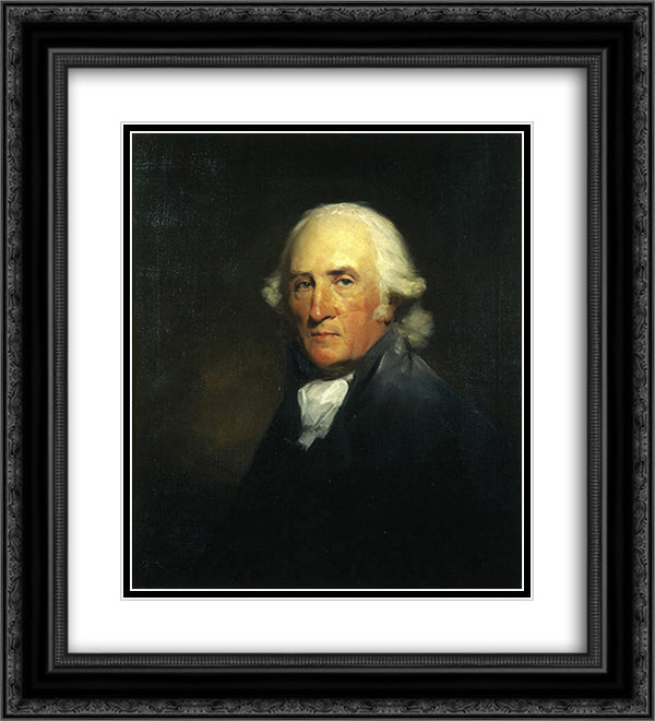 Rev. Alexander Carlyle 20x22 Black Ornate Wood Framed Art Print Poster with Double Matting by Raeburn, Henry