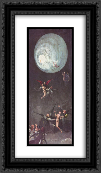 Ascent of the Blessed 14x24 Black Ornate Wood Framed Art Print Poster with Double Matting by Bosch, Hieronymus