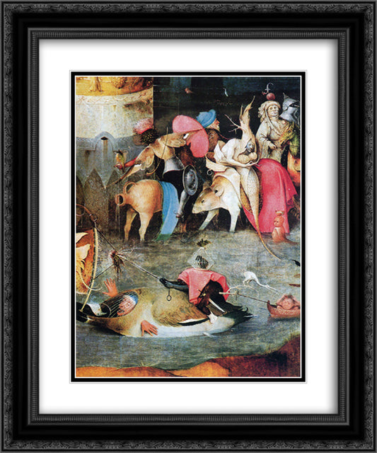 Group of Victims 20x24 Black Ornate Wood Framed Art Print Poster with Double Matting by Bosch, Hieronymus