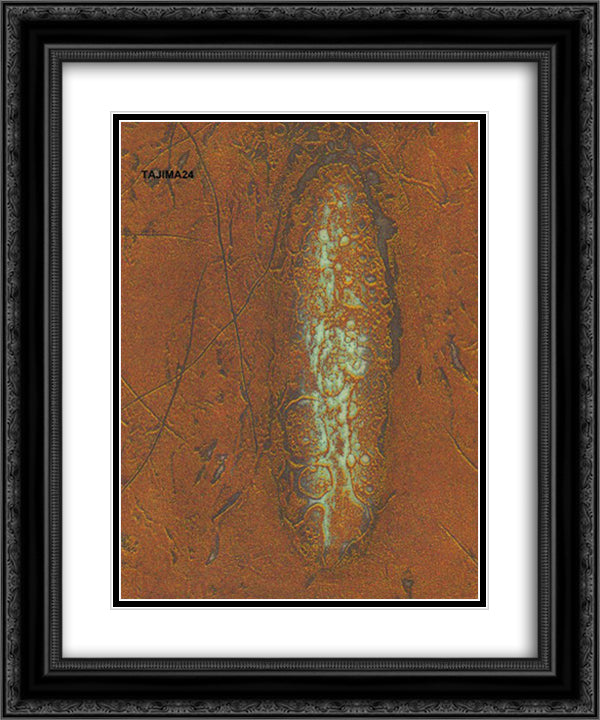Creation 20x24 Black Ornate Wood Framed Art Print Poster with Double Matting by Tajima, Hiroyuki