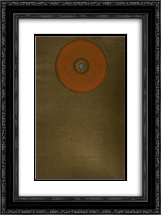 Gathering of Circles 18x24 Black Ornate Wood Framed Art Print Poster with Double Matting by Tajima, Hiroyuki