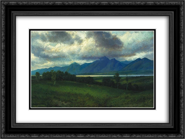 Down in the Laurentides 24x18 Black Ornate Wood Framed Art Print Poster with Double Matting by Watson, Homer