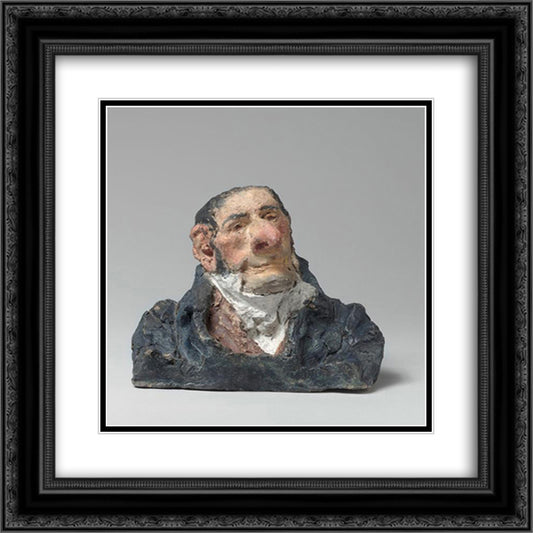 Count Antoine-Maurice-Apollinaire d'Argout (1782-1858), Minister and Peer of France 20x20 Black Ornate Wood Framed Art Print Poster with Double Matting by Daumier, Honore