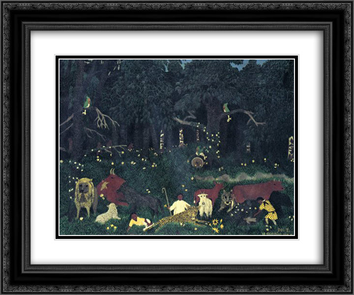 Holy Mountain II 24x20 Black Ornate Wood Framed Art Print Poster with Double Matting by Pippin, Horace