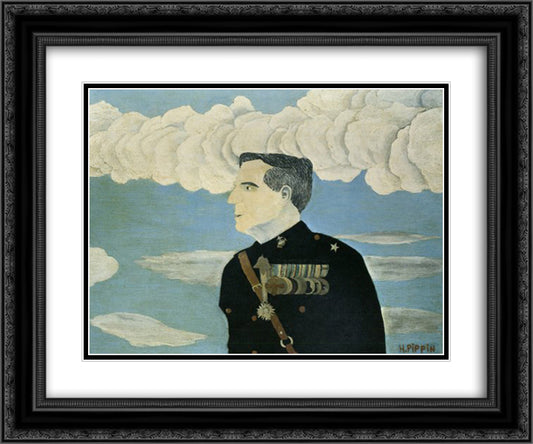 Major-General Smedley D. Butler 24x20 Black Ornate Wood Framed Art Print Poster with Double Matting by Pippin, Horace