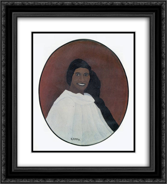 Marian Anderson II 20x22 Black Ornate Wood Framed Art Print Poster with Double Matting by Pippin, Horace