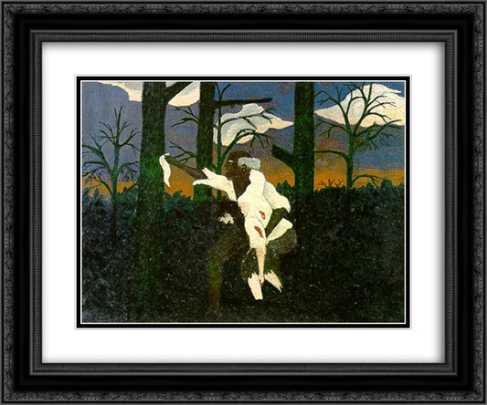 Zachariah 24x20 Black Ornate Wood Framed Art Print Poster with Double Matting by Pippin, Horace