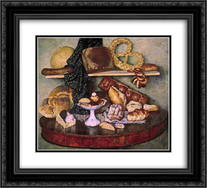 Moscow Food 22x20 Black Ornate Wood Framed Art Print Poster with Double Matting by Mashkov, Ilya