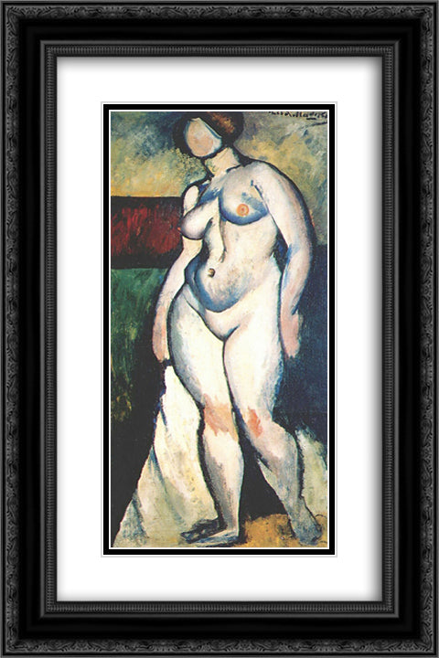 Nude 16x24 Black Ornate Wood Framed Art Print Poster with Double Matting by Mashkov, Ilya