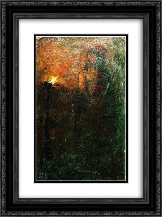 Ecce homo 18x24 Black Ornate Wood Framed Art Print Poster with Double Matting by Repin, Ilya