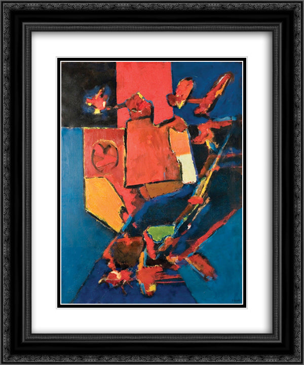 Interior 20x24 Black Ornate Wood Framed Art Print Poster with Double Matting by Pacea, Ion