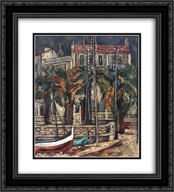 Palermo 20x22 Black Ornate Wood Framed Art Print Poster with Double Matting by Theodorescu Sion, Ion