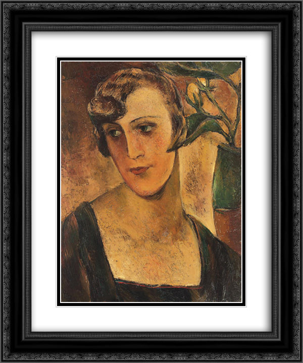 The Artist 20x24 Black Ornate Wood Framed Art Print Poster with Double Matting by Theodorescu Sion, Ion