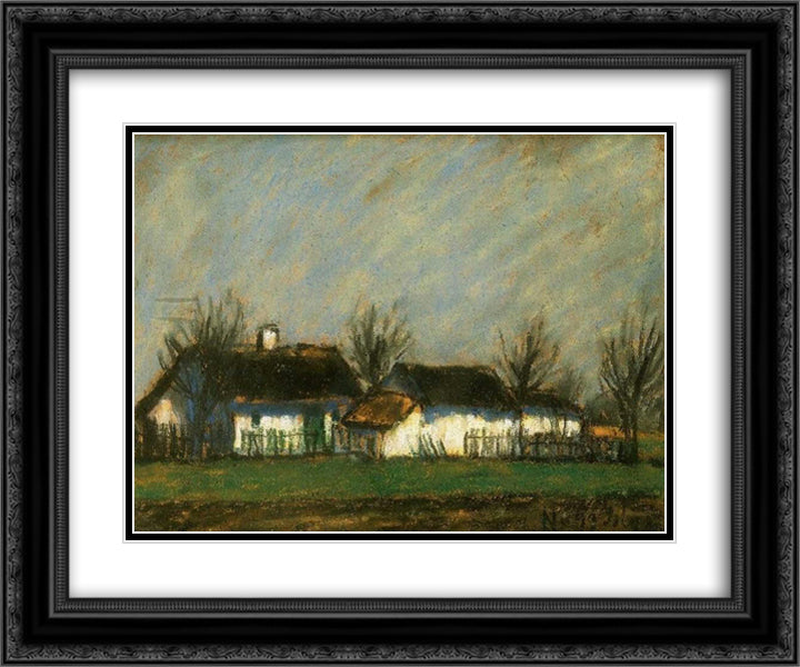 Vernal sunshine 24x20 Black Ornate Wood Framed Art Print Poster with Double Matting by Nagy, Istvan