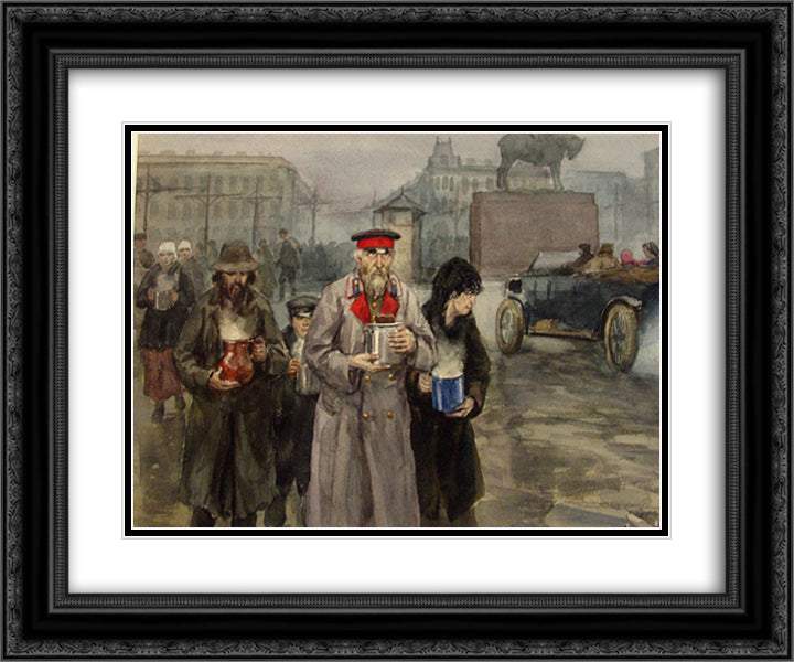 The former 24x20 Black Ornate Wood Framed Art Print Poster with Double Matting by Vladimirov, Ivan