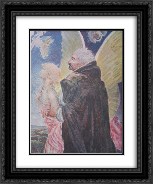 Severus 20x24 Black Ornate Wood Framed Art Print Poster with Double Matting by Malczewski, Jacek