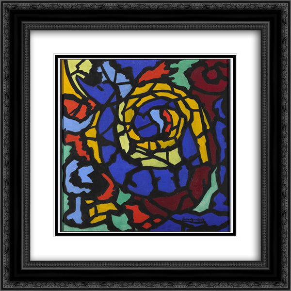 Bild no. 131 20x20 Black Ornate Wood Framed Art Print Poster with Double Matting by Heemskerck, Jacoba van