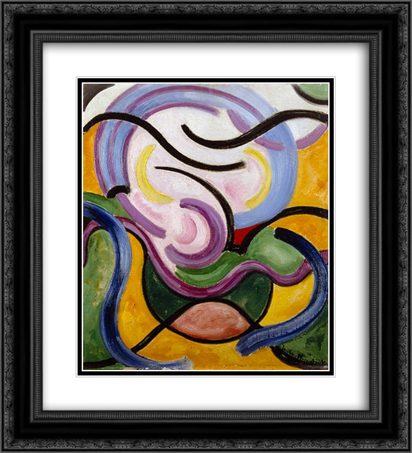 Bild no. 84 20x22 Black Ornate Wood Framed Art Print Poster with Double Matting by Heemskerck, Jacoba van