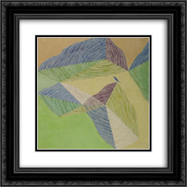 Untitled 20x20 Black Ornate Wood Framed Art Print Poster with Double Matting by Swaminathan, Jagdish